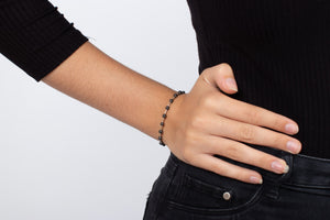 Armband Hämatit mit Silber #105