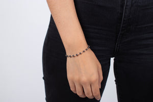 Armband Hämatit mit Silber #105