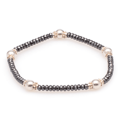 Armband Hämatit mit Silber