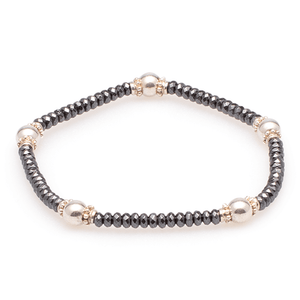 Armband Hämatit mit Silber #106