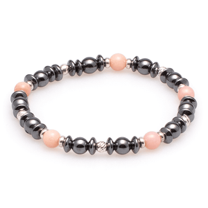 Armband Hämatit & Andenopal mit Silber #108