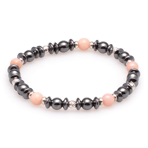 Armband Hämatit & Andenopal mit Silber #108