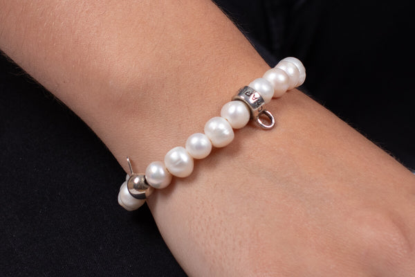 Armband Perlen mit Silber #143