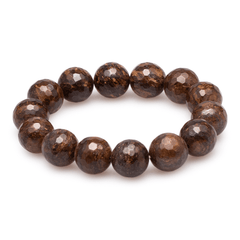Armband Bronzit facettiert