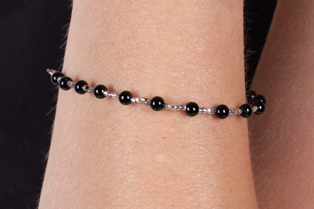 Armband Onyx mit Silber #175
