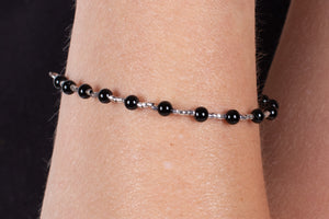 Armband Onyx mit Silber #175