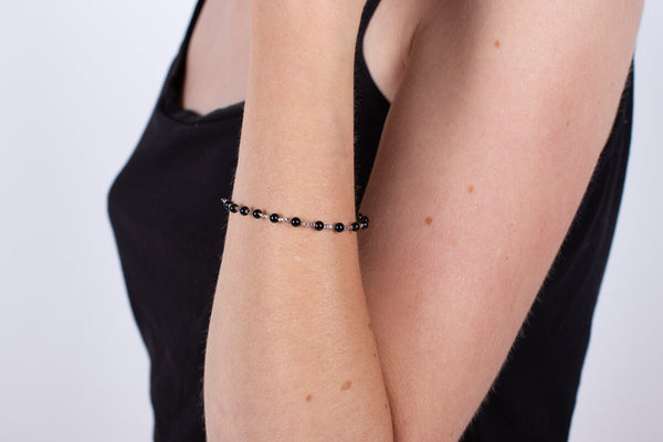 Armband Onyx mit Silber #175