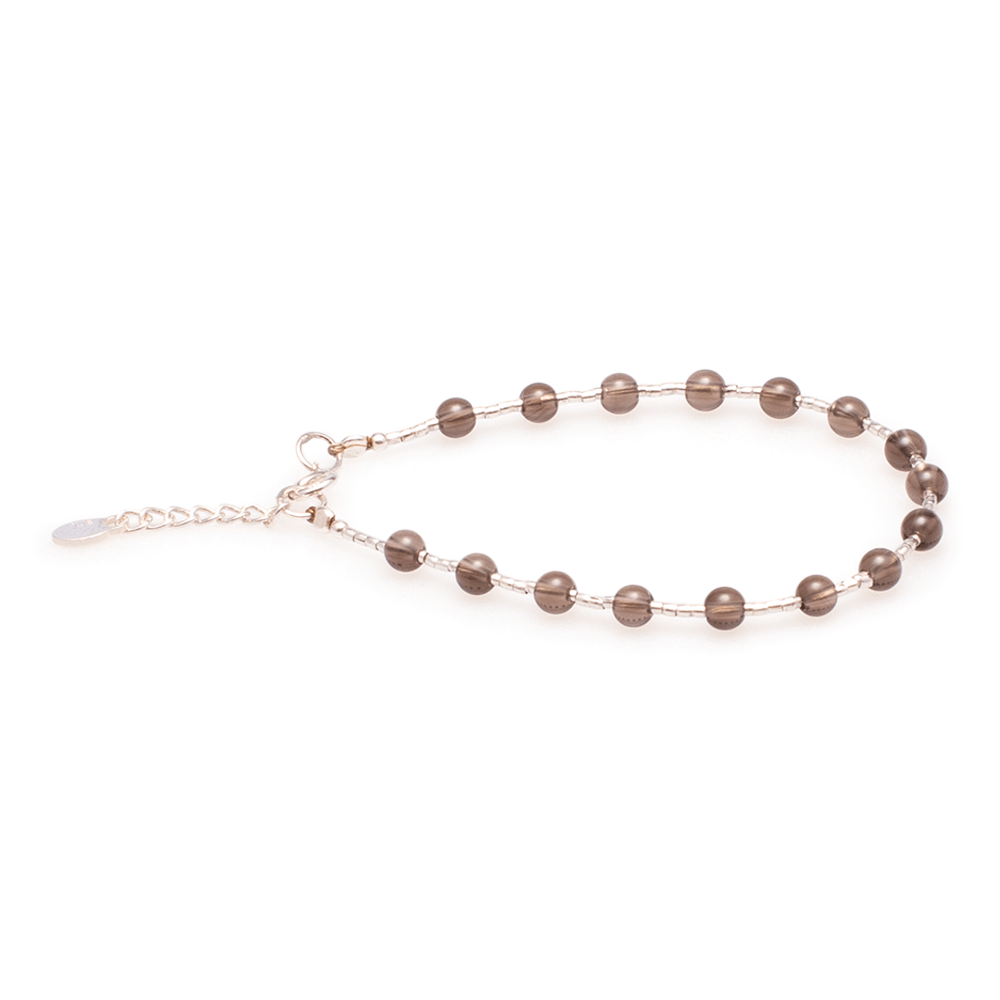 Armband Rauchquarz mit Silber #176