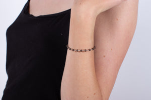 Armband Rauchquarz mit Silber #176