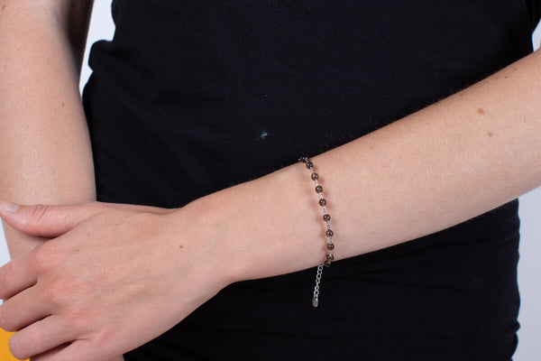Armband Rauchquarz mit Silber #176