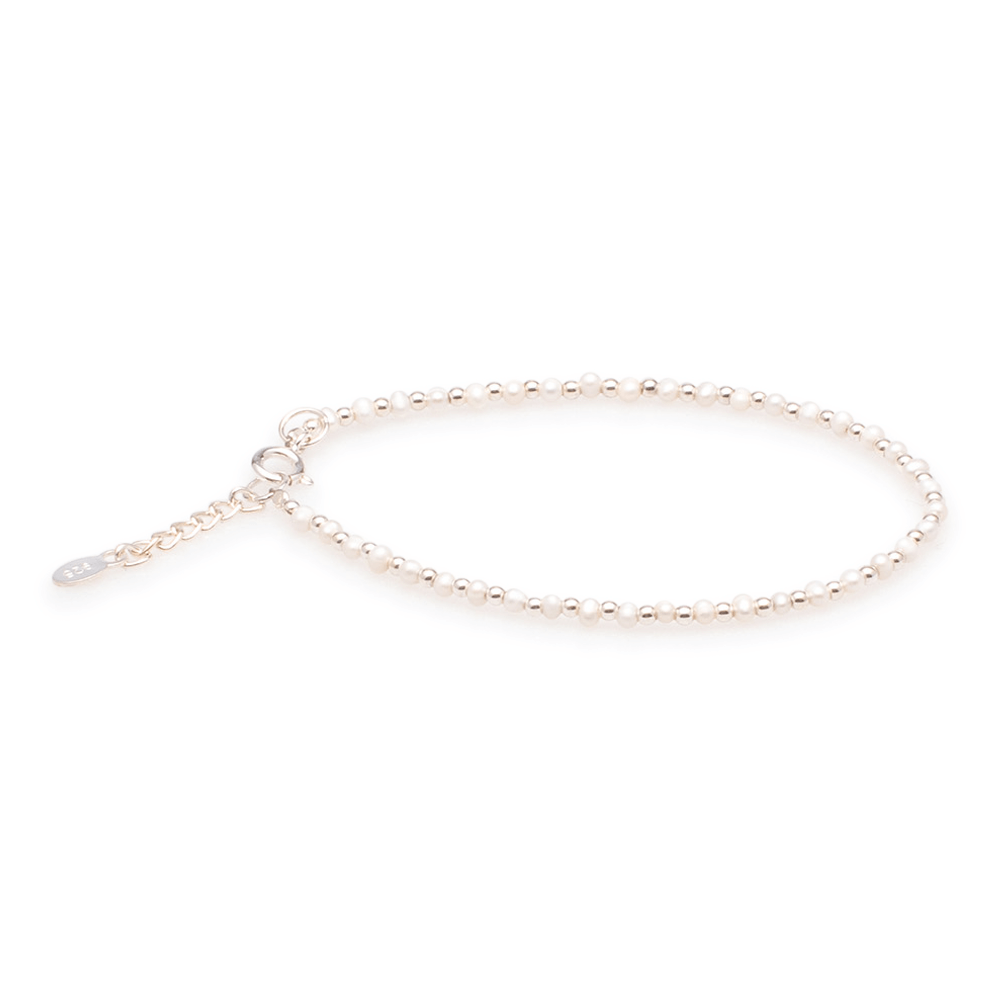 Armband Perlen mit Silber #180