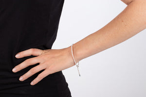 Armband Perlen mit Silber #180