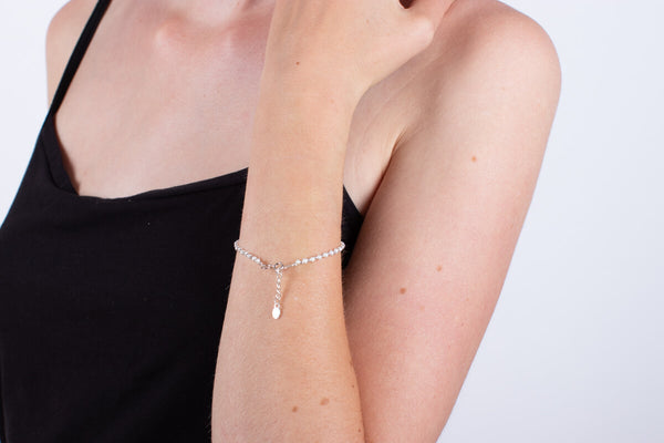 Armband Perlen mit Silber #180