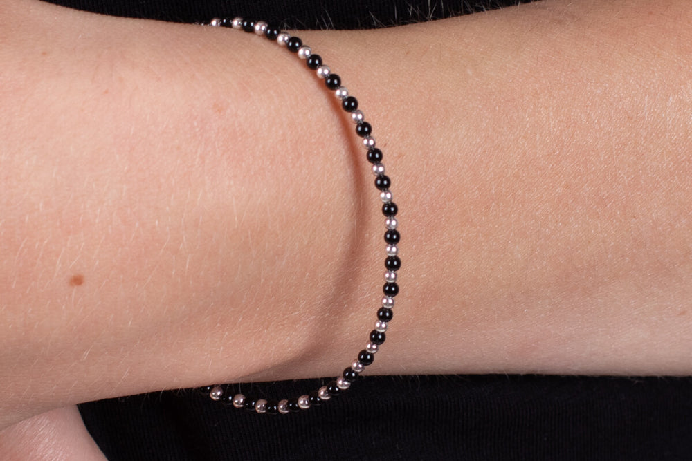Armband Onyx mit Silber #181