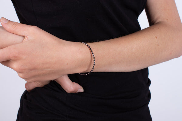 Armband Onyx mit Silber #181