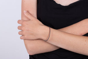 Armband Onyx mit Silber #181