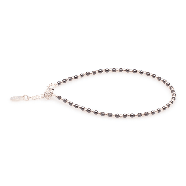 Armband Hämatit mit Silber #182