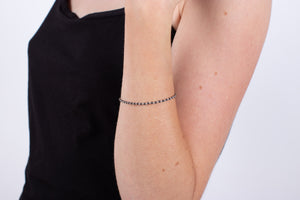 Armband Hämatit mit Silber #182