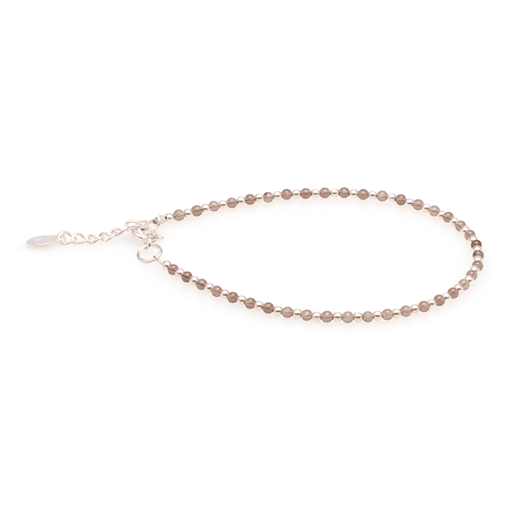 Armband Rauchquarz mit Silber #183