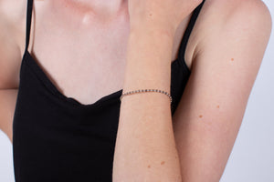 Armband Rauchquarz mit Silber #183