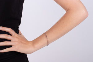 Armband Rauchquarz mit Silber #183
