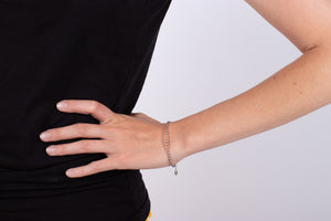 Armband Rauchquarz mit Silber #183