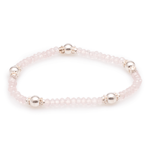 Armband Bergkristall mit Silber #187