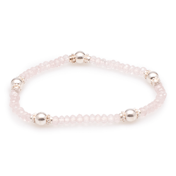 Armband Bergkristall mit Silber #187