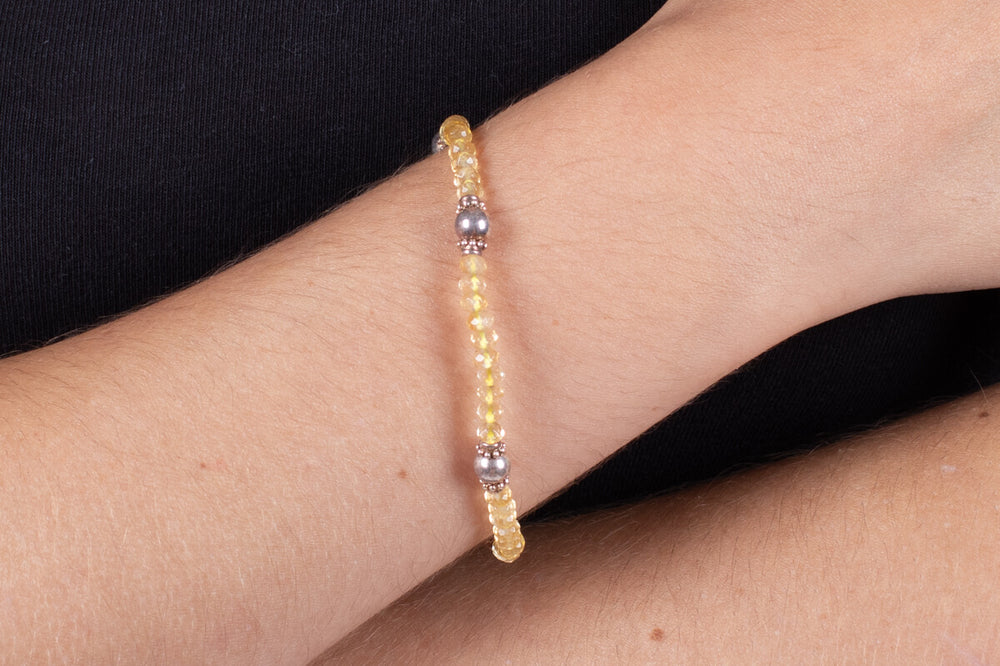 Armband Citrin mit Silber #188