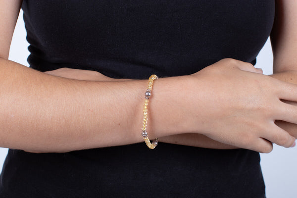 Armband Citrin mit Silber #188