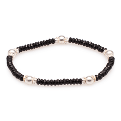 Armband Onyx mit Silber