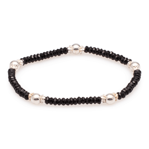 Armband Onyx mit Silber #189