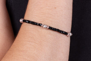 Armband Onyx mit Silber #189
