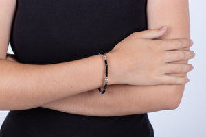 Armband Onyx mit Silber #189