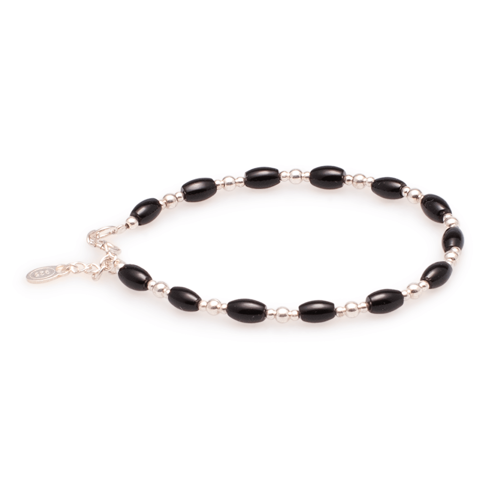 Armband Onyx mit Silber #190