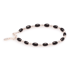 Armband Onyx mit Silber