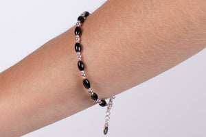 Armband Onyx mit Silber #190