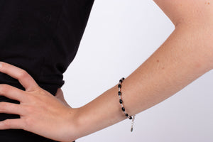 Armband Onyx mit Silber #190