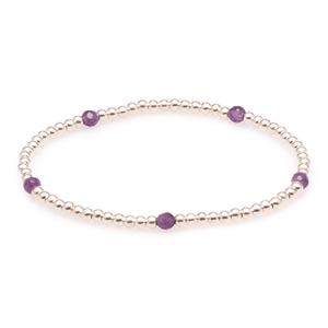 Armband Silber mit Amethyst #193