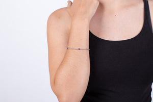 Armband Silber mit Amethyst #193
