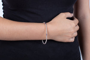 Armband Silber mit Amethyst #193
