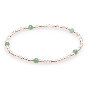 Armband Silber mit Aventurin #195
