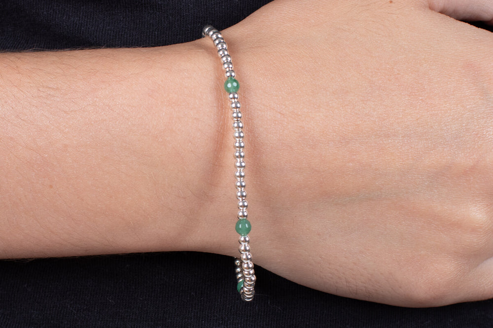 Armband Silber mit Aventurin #195