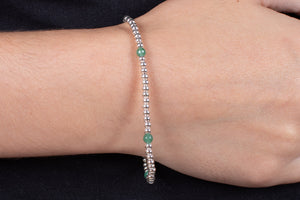 Armband Silber mit Aventurin #195