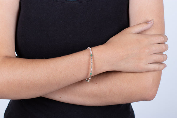 Armband Silber mit Aventurin #195