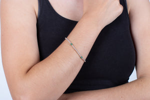 Armband Silber mit Aventurin #195
