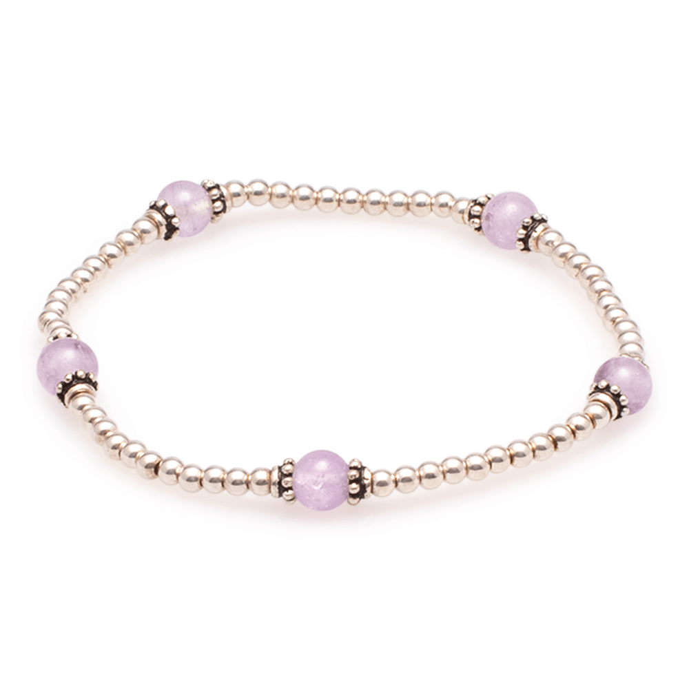 Armband Silber mit Amethyst #196