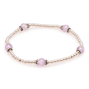 Armband Silber mit Amethyst #196
