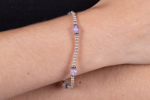 Armband Silber mit Amethyst #196