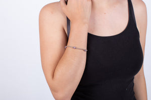 Armband Silber mit Amethyst #196